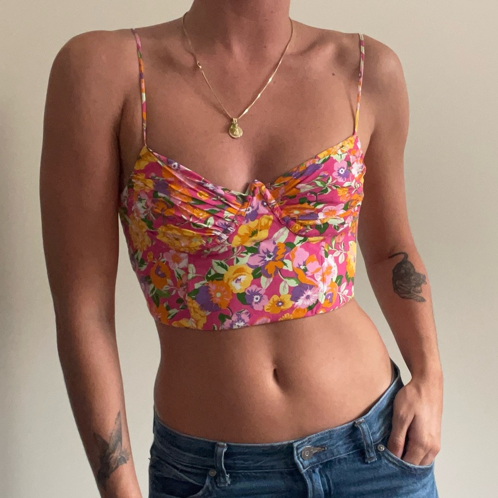 Zara Floral Multicolor Camisole